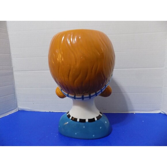 NEW Large Retro Style Lady Head Vase Figurine 1950's Style Girl Ceramic - Picture 8 of 8